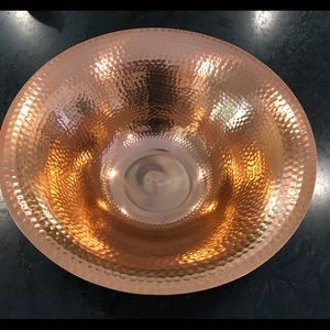 Biltmore Hammered Copper plated Bowl
